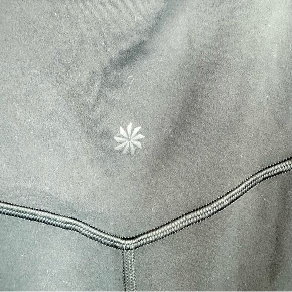 Athleta Mesh Me Up Athletic Athleisure Halter Onsie Shorts Bodysuit Black Size S - Picture 10 of 14